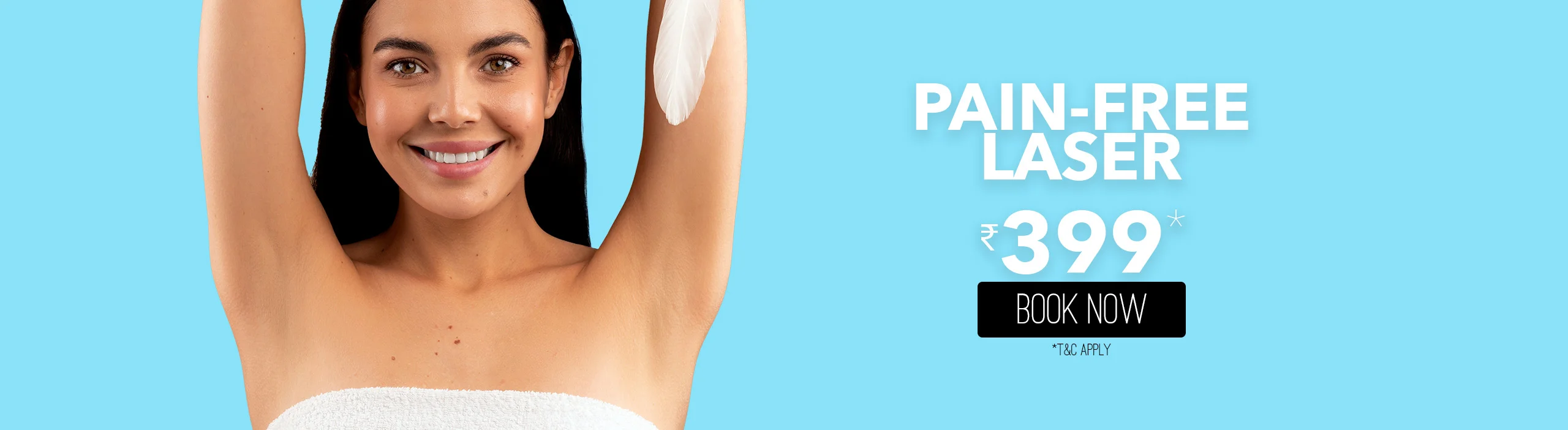 Pain free laser hair removal