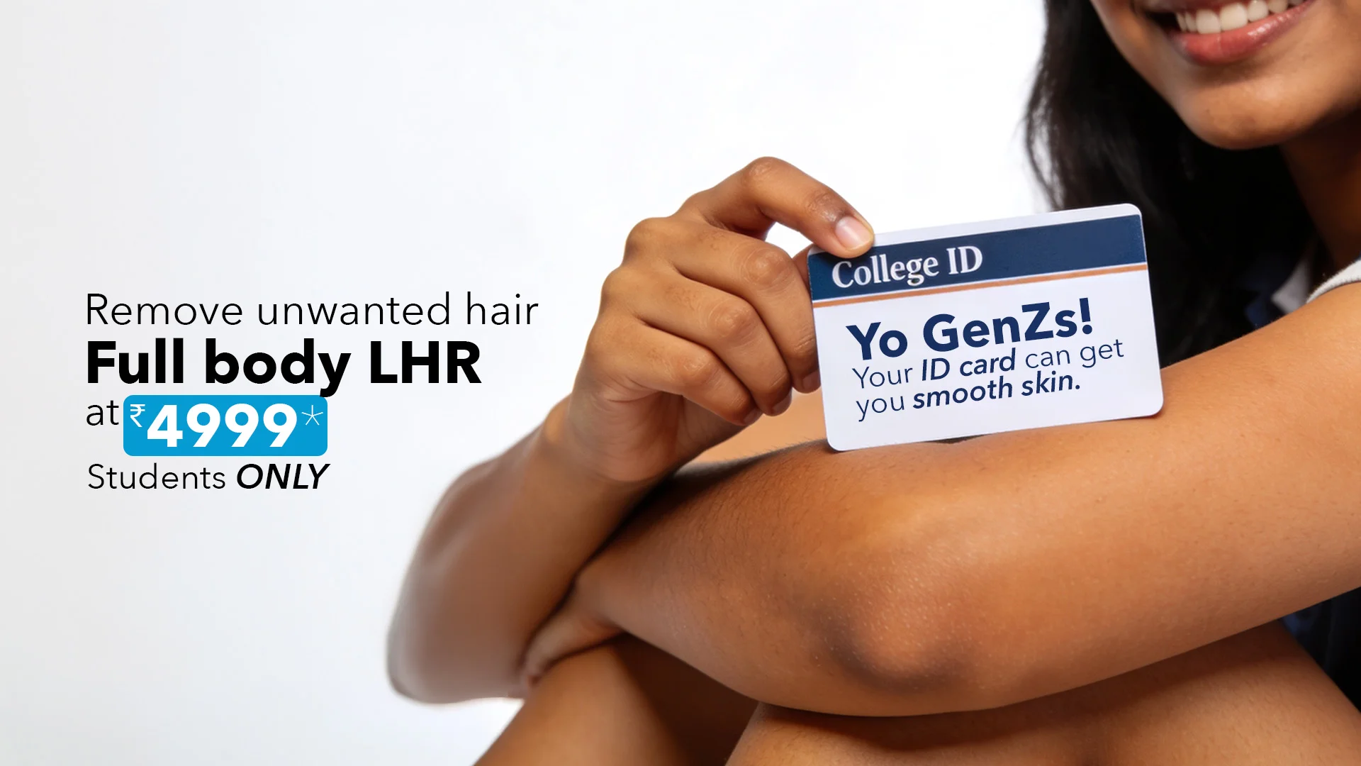 Full Body Laser Hair Removal Treatment for Student