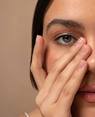 Thin or crepey under-eye skin